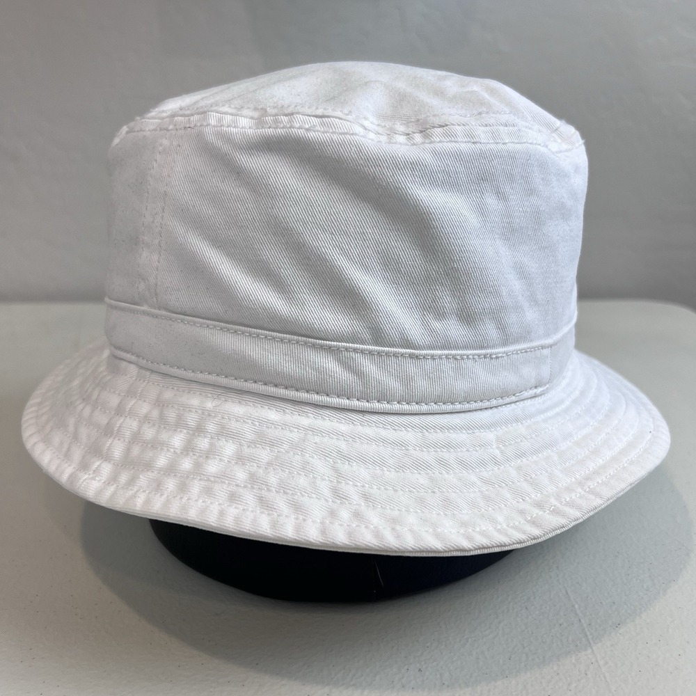 Adidas Trefoil Bucket Hat‎ White w/ Red, White, Blue Logo One Size - Picture 4 of 10